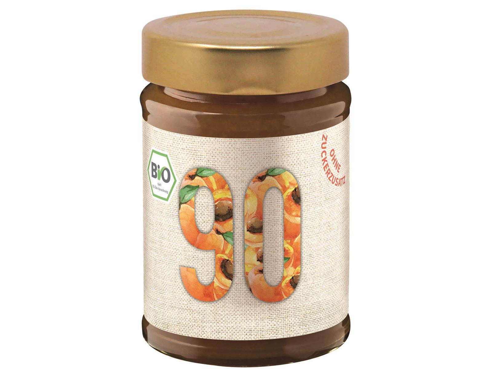 6x Sibani Bio 90% Fruchtaufstrich, Aprikose, mit Bio-Erythrit, 180g