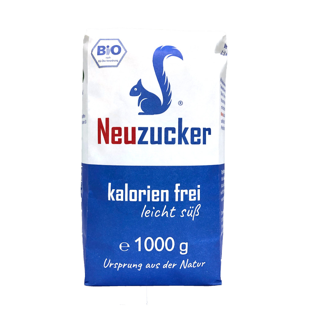 Bio Neuzucker kalorien frei, leicht süß, Papierbeutel, Bio-Erythrit*, 1kg