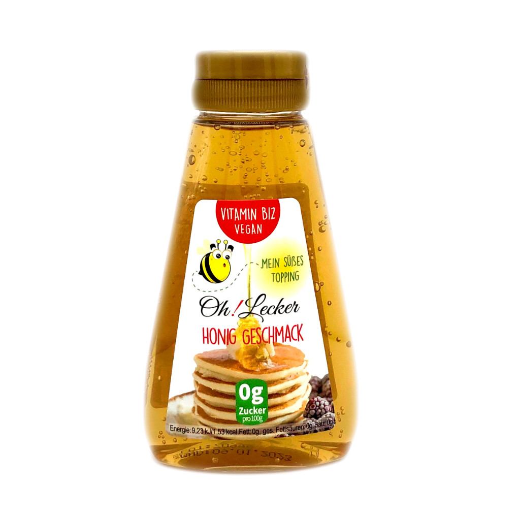 Oh! Lecker Stevia* Sirup mit Honig-Geschmack, Vitamin B12, 265g